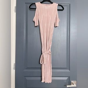 Topshop Petite cold shoulder dress